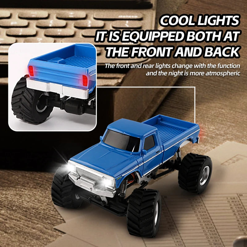 Coche Teledirigido Mini Crawler RC 4WD 1/36 con Luces