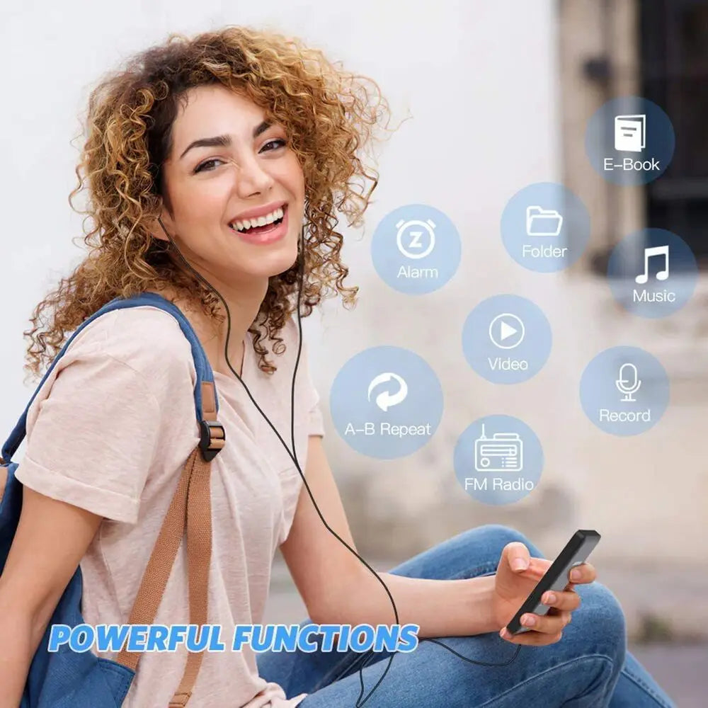Reproductor MP3 MP4 Bluetooth con Pantalla TFT y E-book