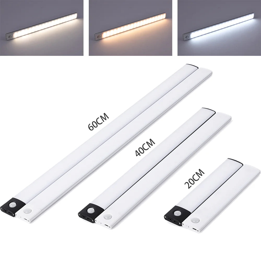 Luz Nocturna LED USB con Sensor para Gabinete