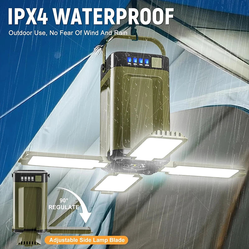Lámpara Solar de Camping Recargable IPX4