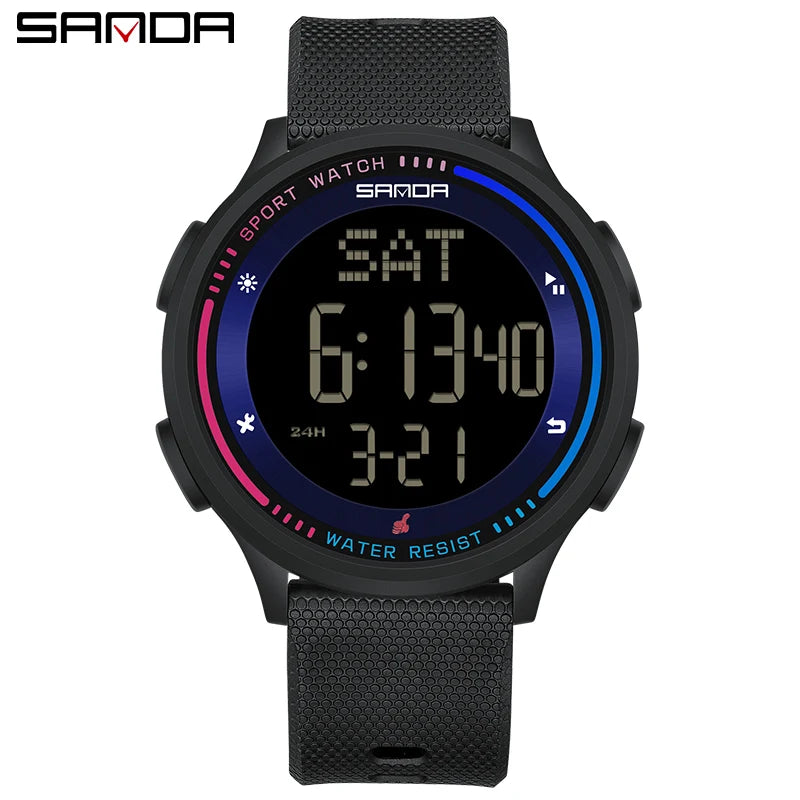 Reloj Digital SANDA 6158 para Niños y Adolescentes, Deportivo Impermeable