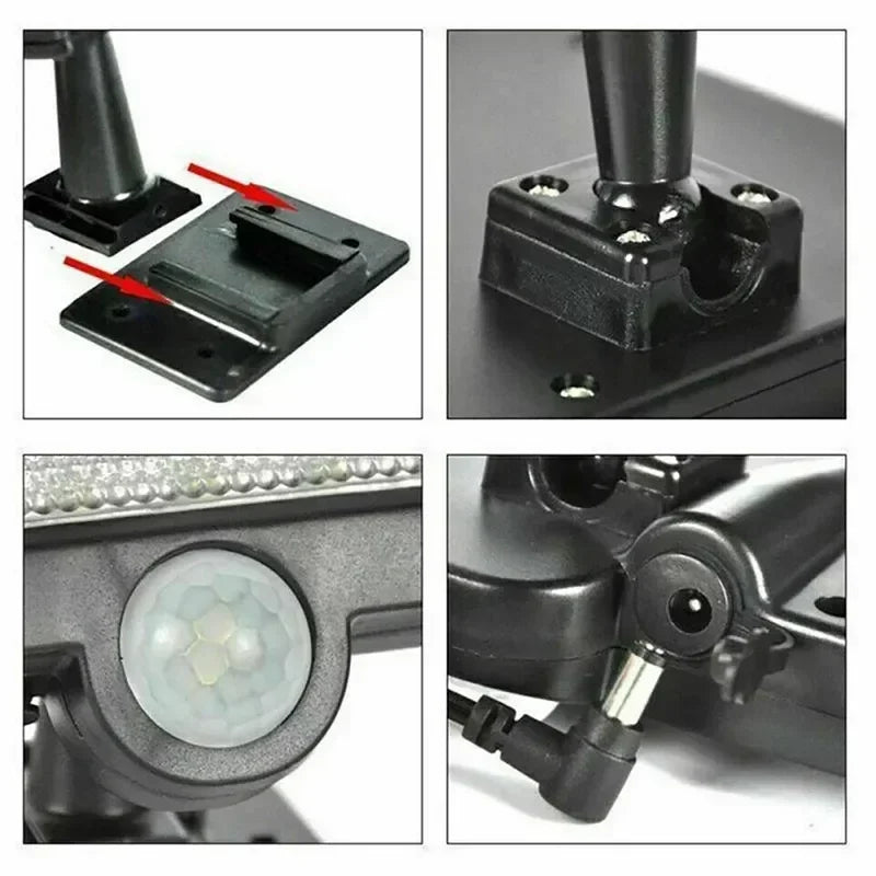 Lámpara de pared dividida con Sensor Solar, 3/2/1 Uds., 3 modos, movimiento impermeable, farolas de jardín, lámpara Solar, luz de jardín 160/120/100COB