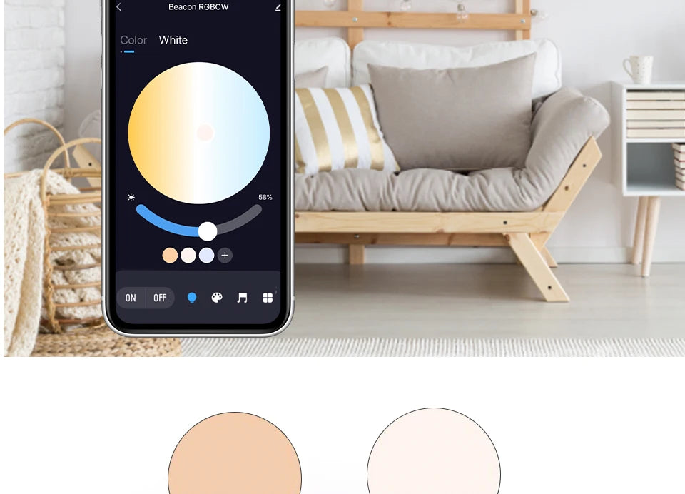 Bombilla LED Inteligente RGB Tuya con Control Bluetooth