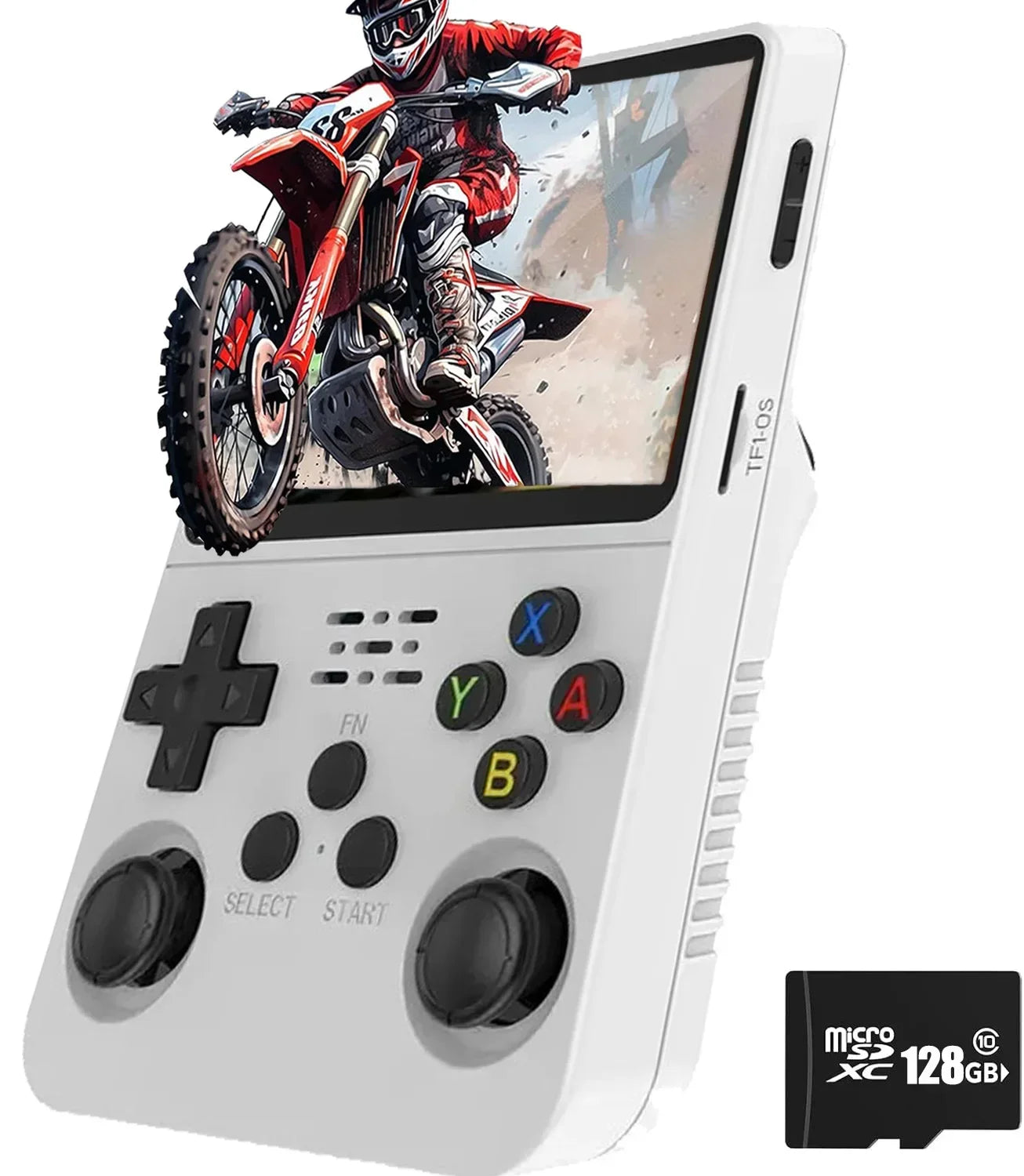 Consola de Juegos Portátil Retro R36S, Pantalla IPS de 3.5 Pulgadas, 64GB o 128GB