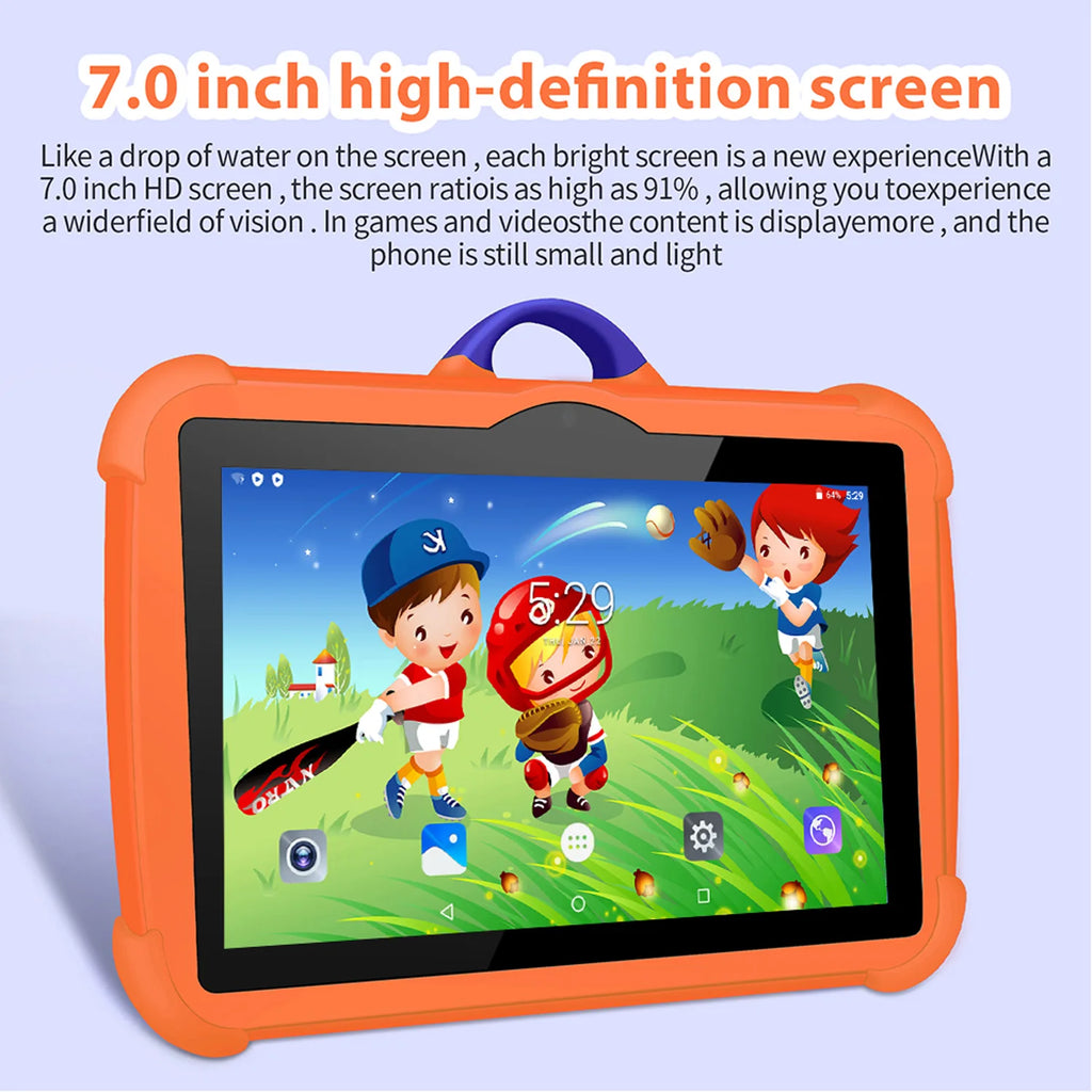 Nueva Tablet PC de 7 Pulgadas con WiFi 5G para Niños, el Mejor Regalo, Tablet Educativa con Juegos para Niños, Android, Quad Core, 4GB RAM, 64GB ROM