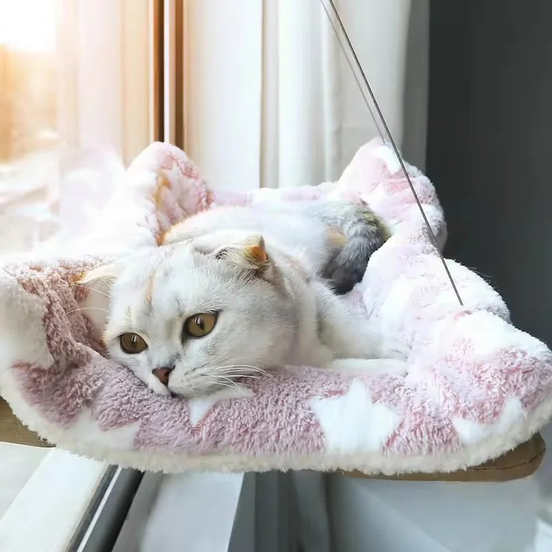 Hamaca Colgante para Gatos con Ventosa — Cama de Ventana