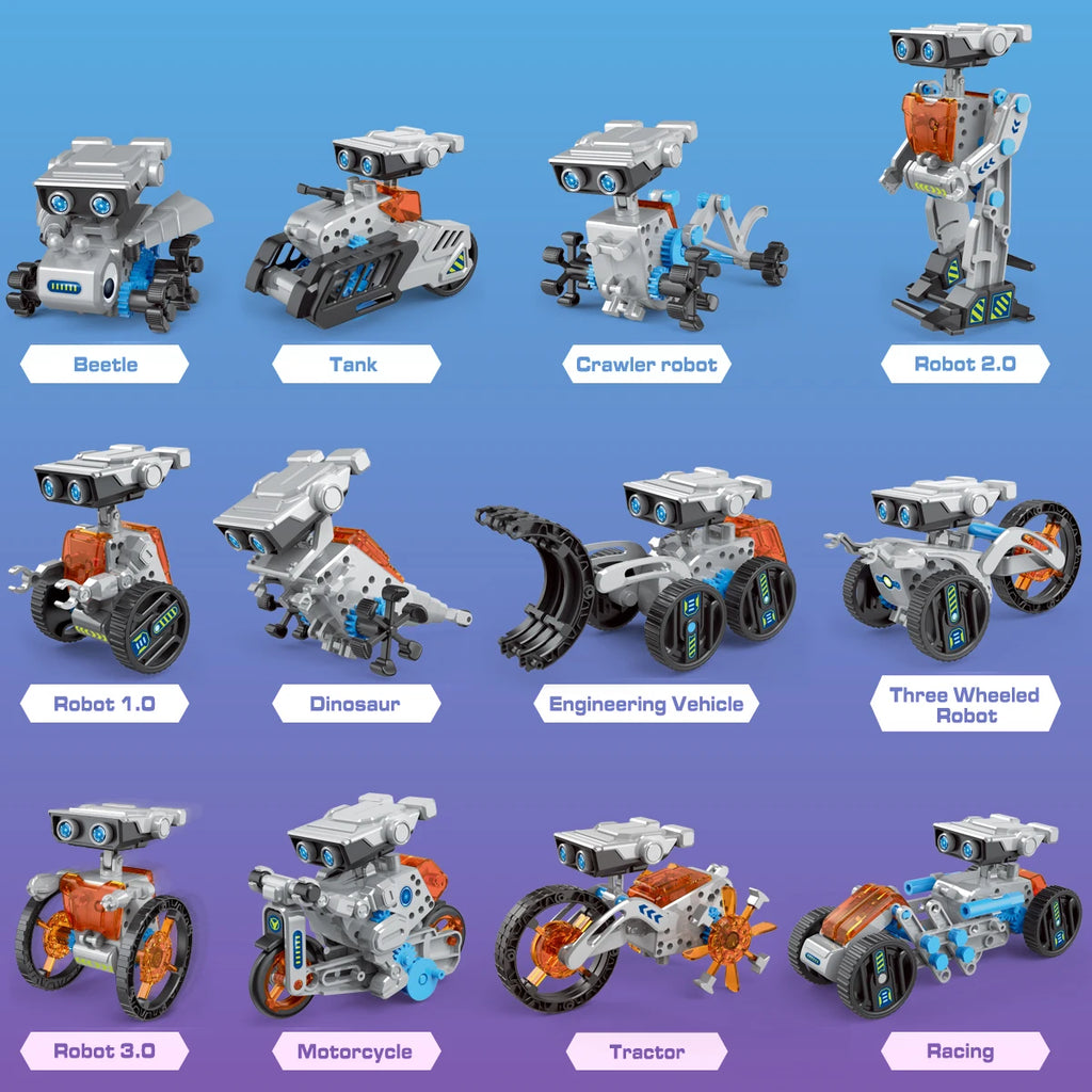 Robot Solar Educativo 12 en 1 para Niños DIY STEM