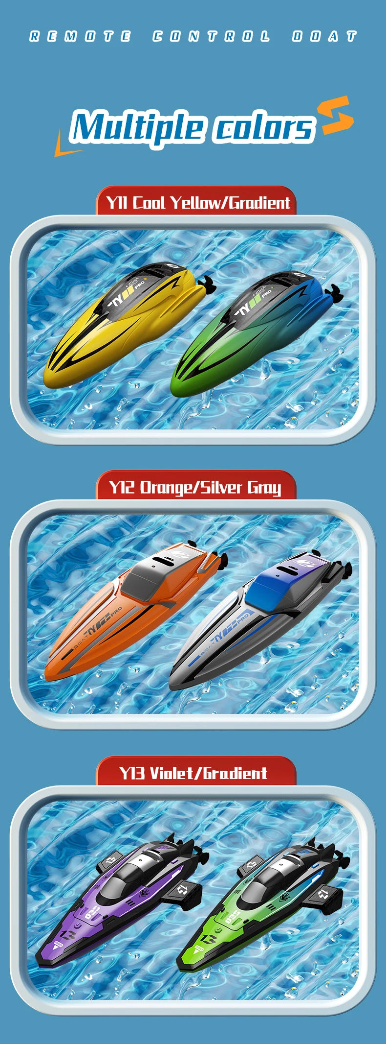 Barco RC de Alta Velocidad con Motor Dual y Control Remoto
