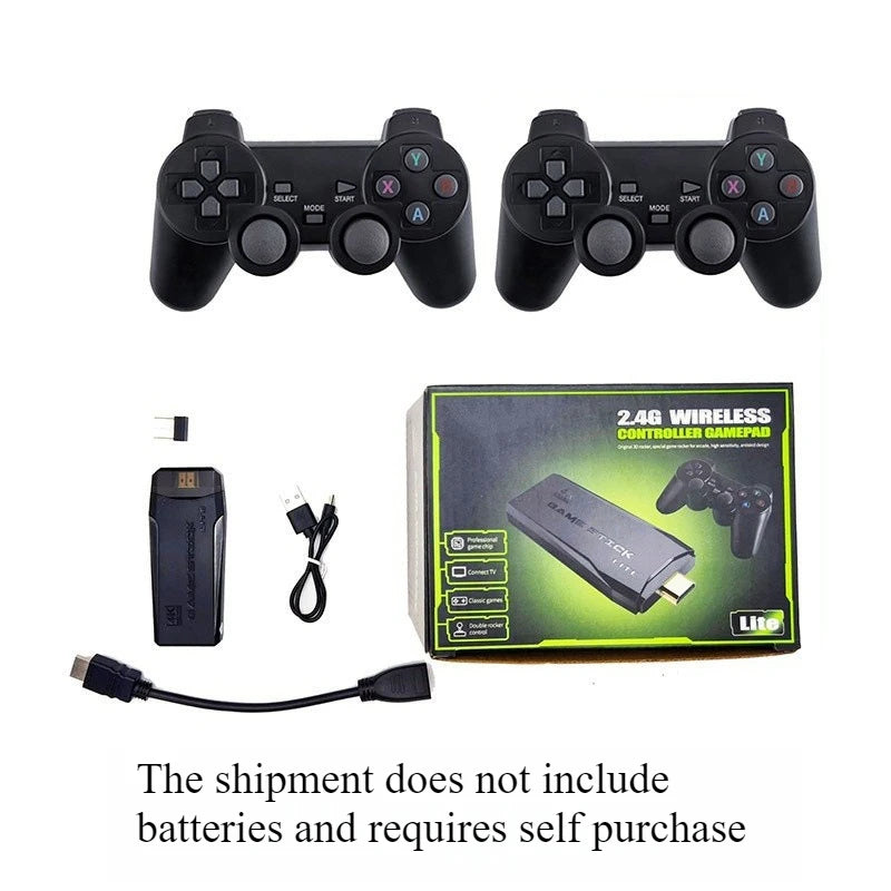 Consola de Videojuegos Retro M8 Small Box Game Stick 4K HD, 64GB, 20000 Juegos Clásicos