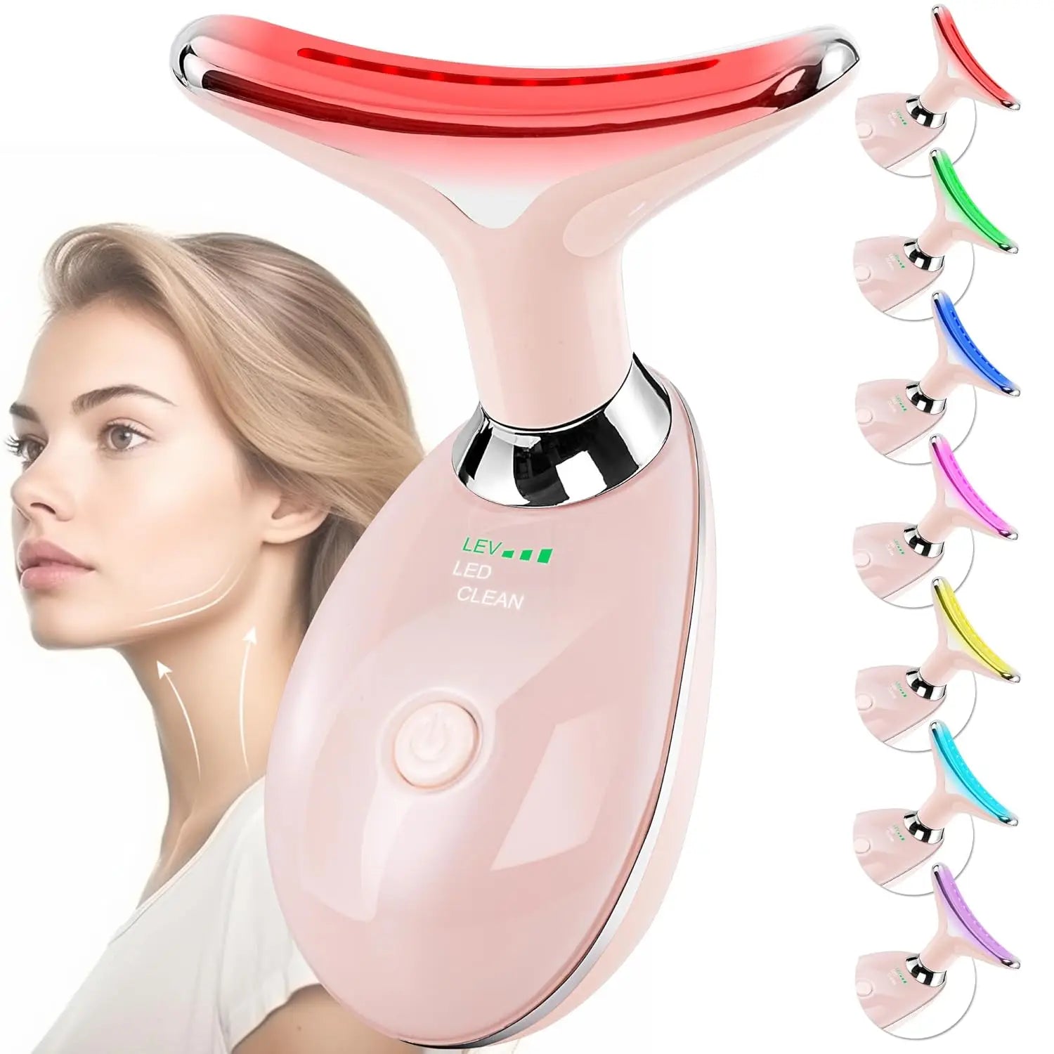 Masajeador Facial 7 Colores LED - Antiarrugas y Lifting