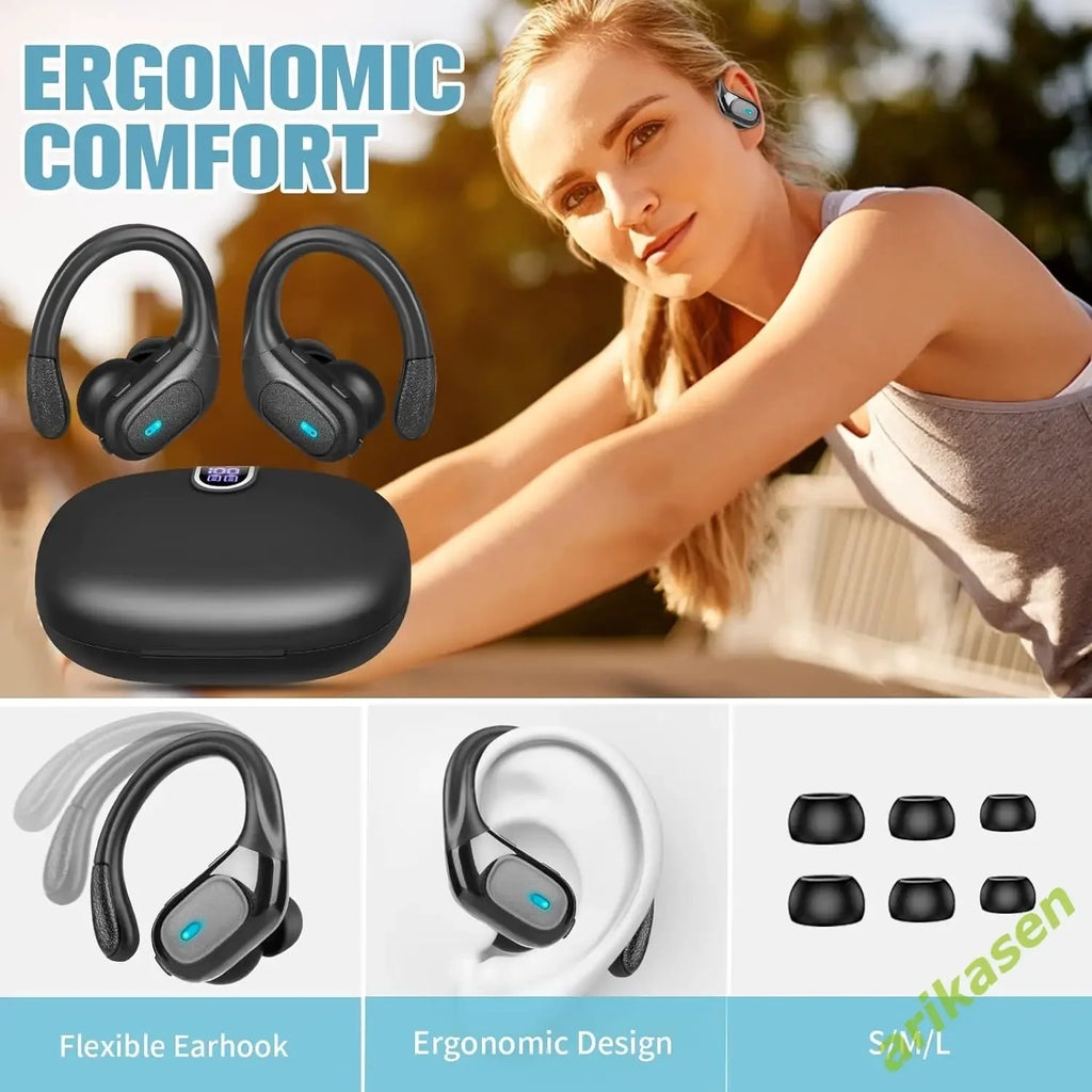 Auriculares TWS LED Resistentes al Agua Deportivos