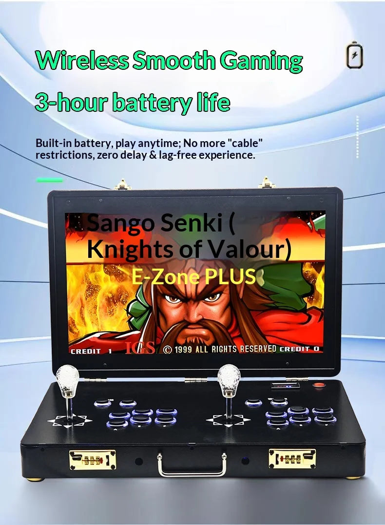 Máquina de Juegos Arcade con Doble Joystick, Portátil, Pantalla HD Integrada, Modelo 2026, para Uso Doméstico, Conexión a TV, Juego de Lucha Clásico Retro