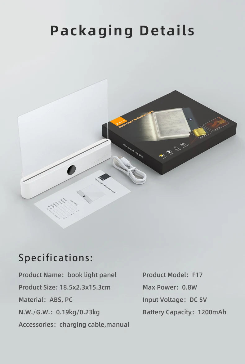 Lámpara LED de Lectura con Clip Portátil Ajustable