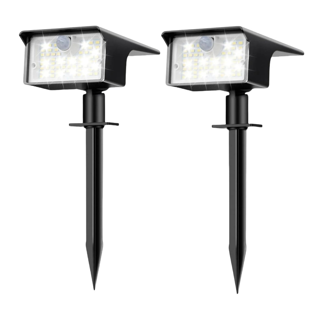 Focos Solares LED con Sensor de Movimiento para Exterior