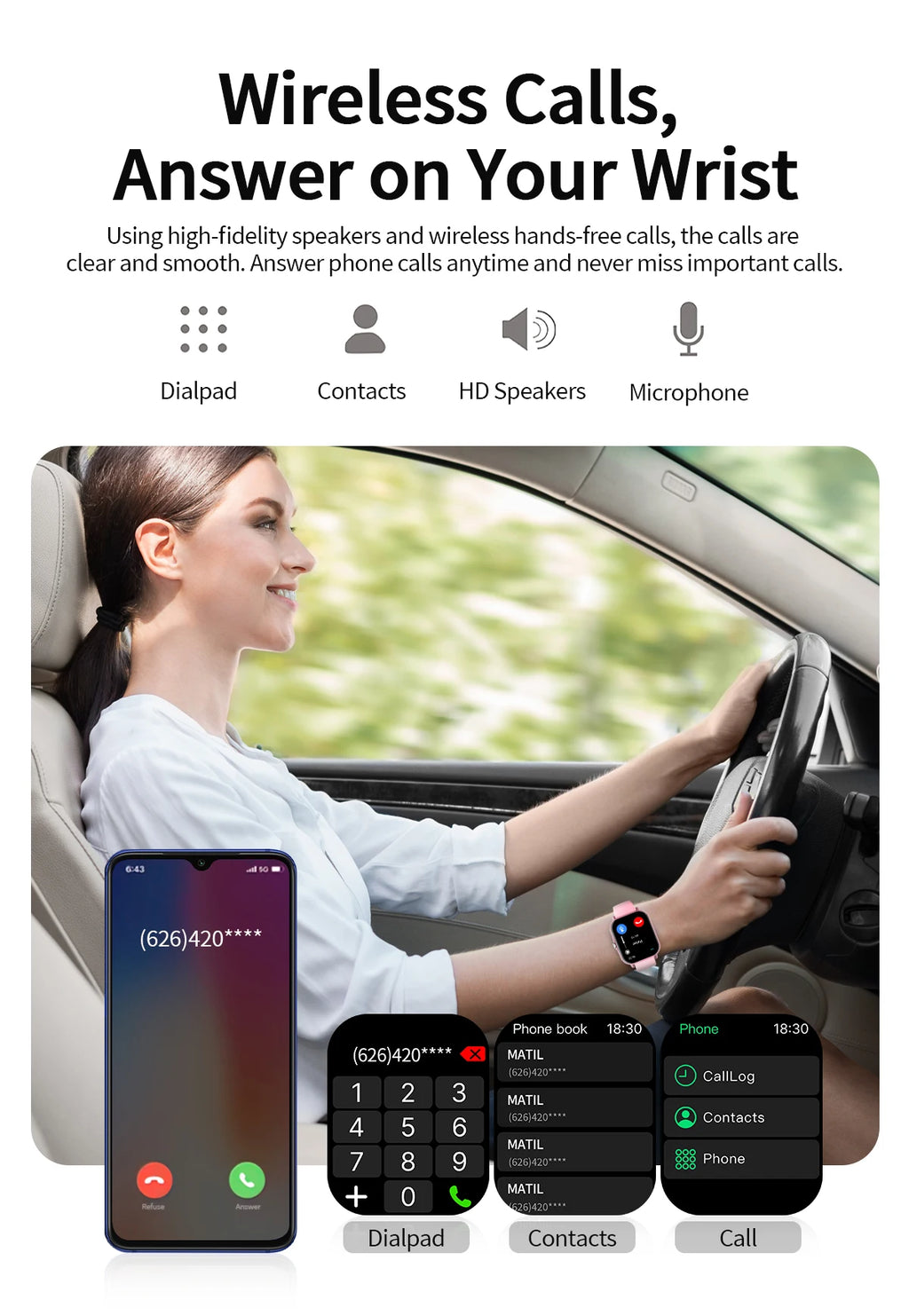 SIMSONLAB Reloj Inteligente Fitness Tracker