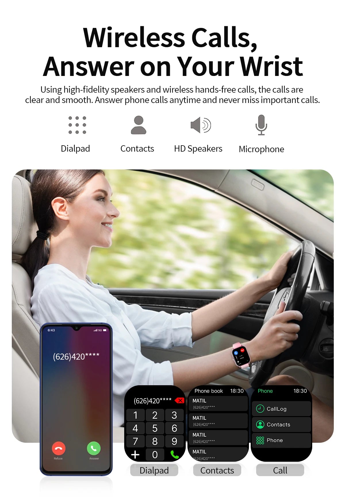 SIMSONLAB Reloj Inteligente Fitness Tracker