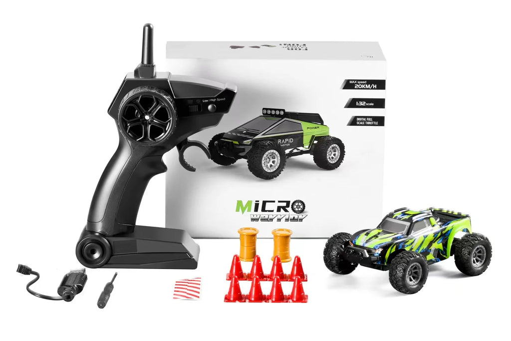 Mini coche RC 1:32, 20 km/h, alta velocidad, 2,4 Ghz, todoterreno, juguete de carreras y deriva, oruga de Control remoto para interiores/exteriores para niños