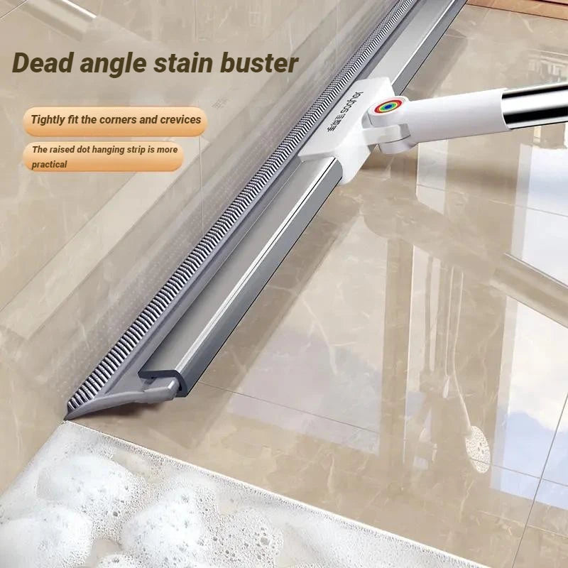 Escoba mágica de doble cara Joybos con raspador de silicona limpiavidrios, 30-50 cm
