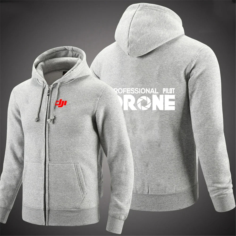 Sudadera con Capucha DJI Pilot para Hombre, Color Sólido