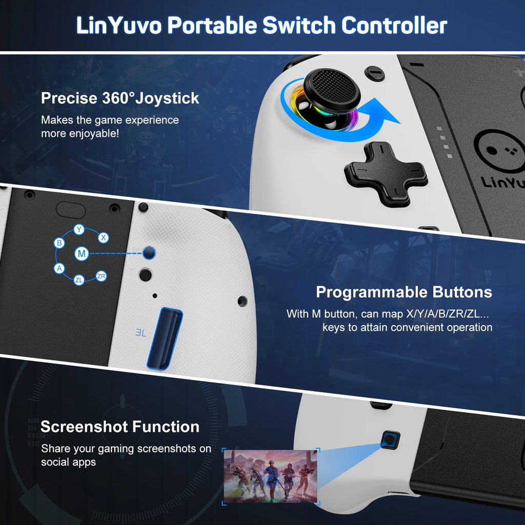 Control Inalámbrico Bluetooth para Nintendo Switch, OLED y Lite, Gamepad, Accesorios de Juego, Mando