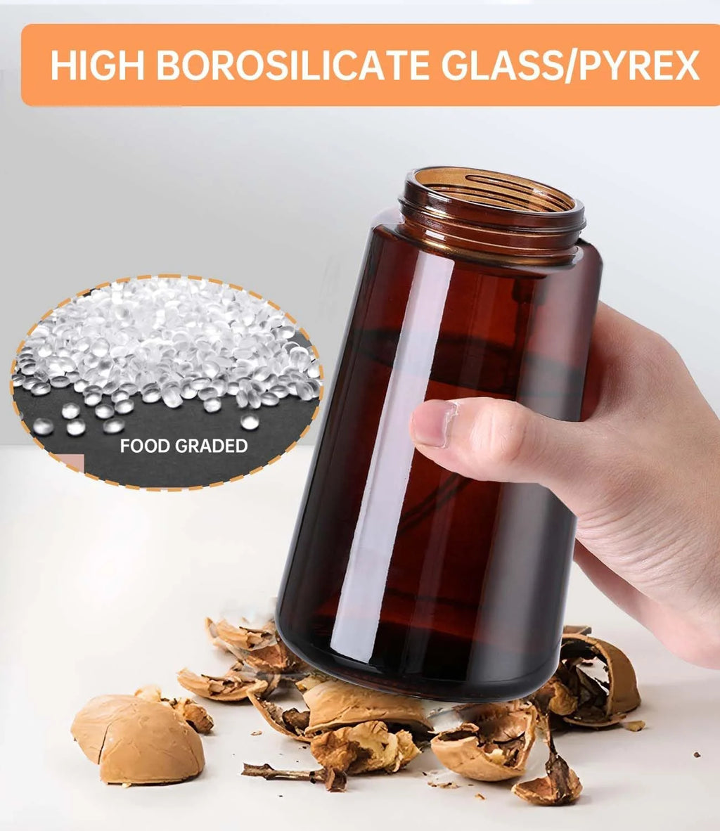 Dispensador y pulverizador de aceite de vidrio 2 en 1, botella pulverizadora de aceite de oliva a prueba de fugas de 16oz/470ml para cocinar, freidora de aire, barbacoa, hornear, ensalada