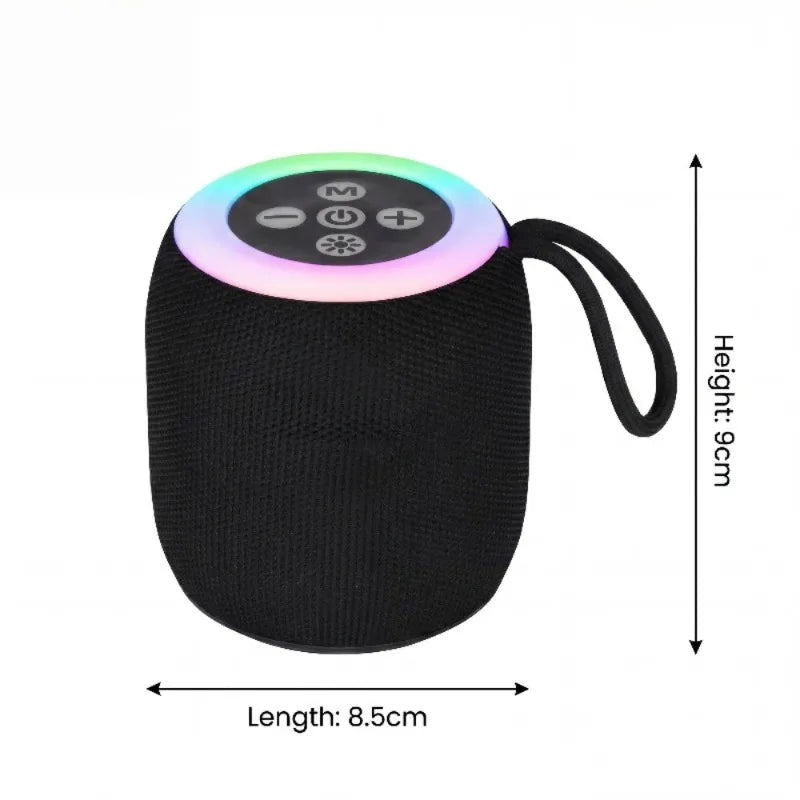 Parlante Bluetooth Portátil con Luces RGB y Sonido 5W