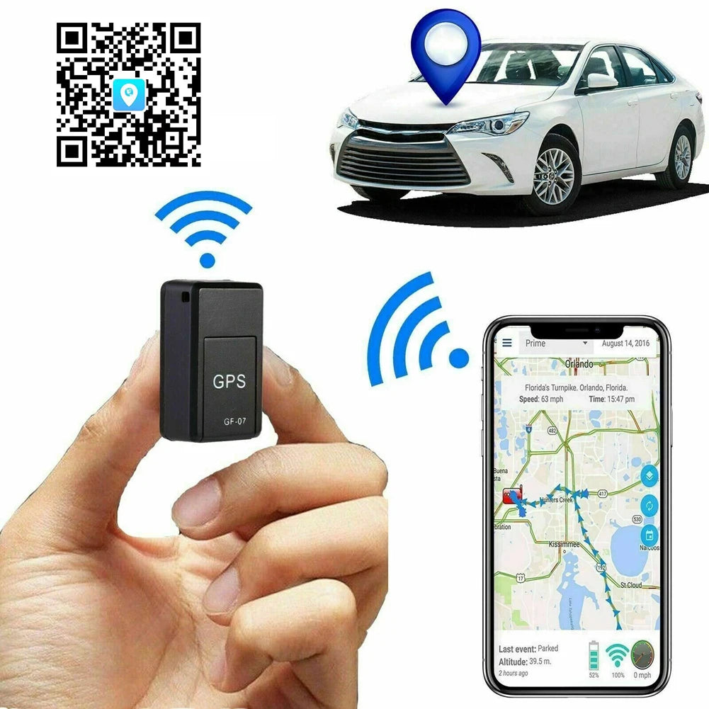 Minirastreador GPS para coche, localizador antirrobo en tiempo Real, localizador de mascotas, posicionador de mensajes SIM, 1-5 piezas, GF-07
