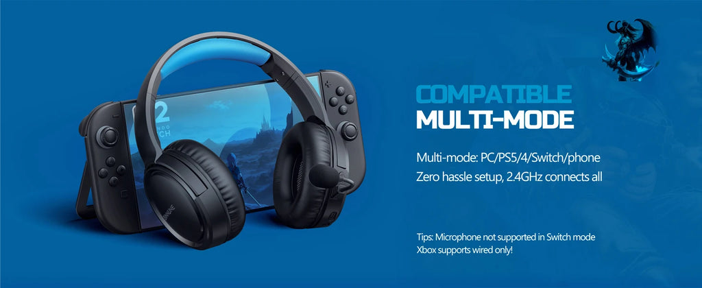 BINNUNE BW02 Auriculares Gaming Bluetooth 5.2