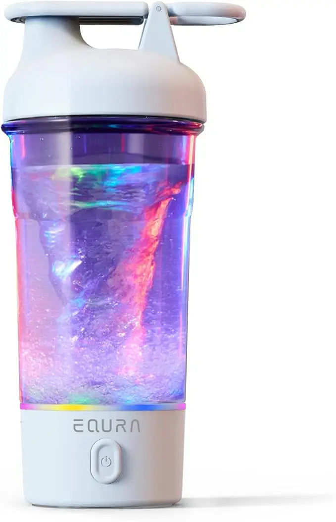Botella Agitadora Eléctrica 25oz para Batidos de Proteínas con Carga USB-C