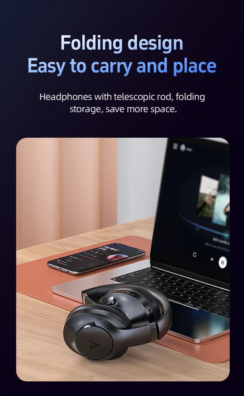 ACEFAST H4 Auriculares ANC Bluetooth 5.3 HiFi