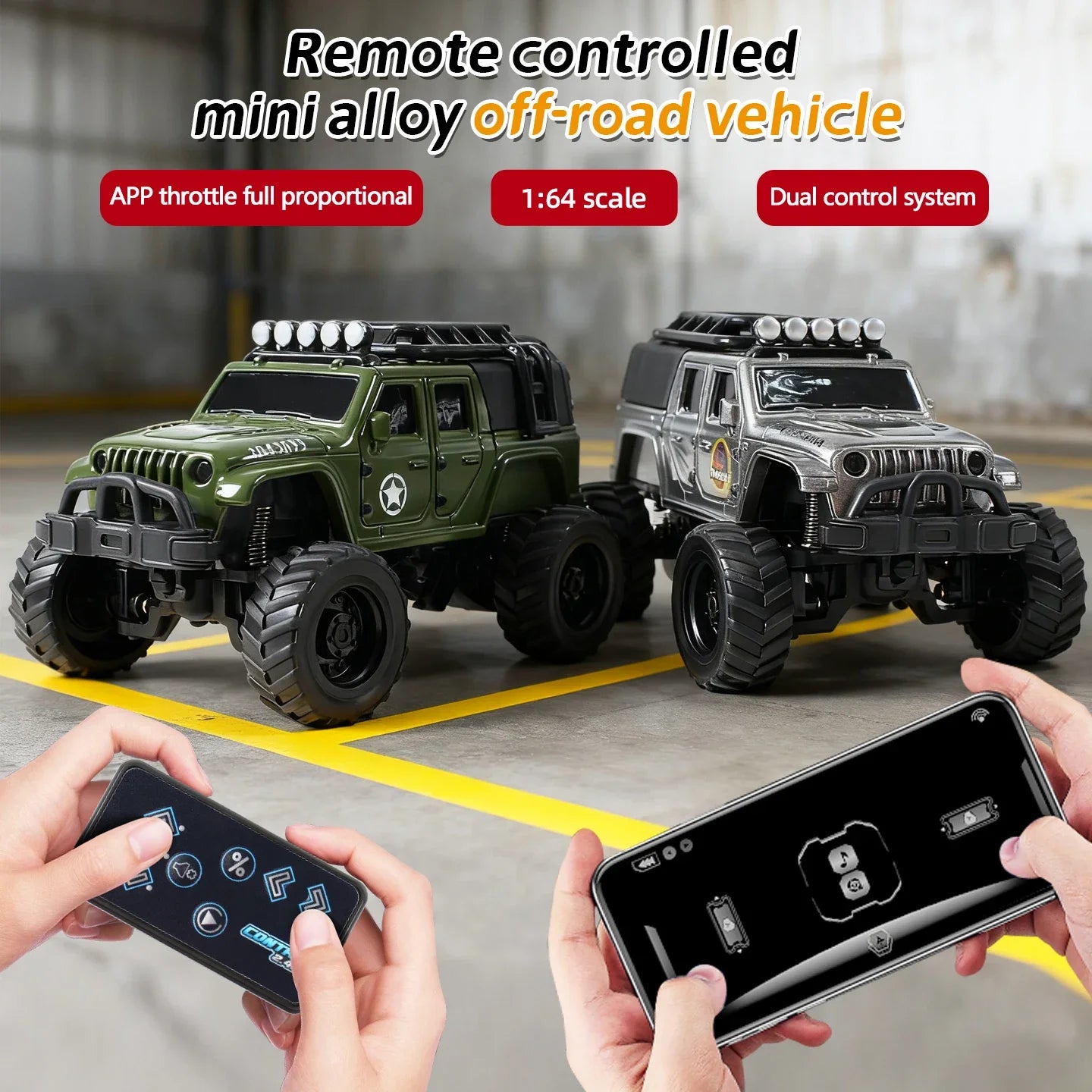 Coche Teledirigido de Aleación 1/64 Alta Velocidad para Niños