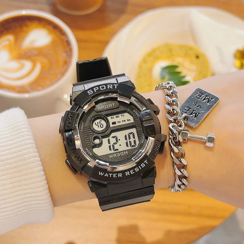 Reloj Digital YIKAZE Deportivo Impermeable para Niños