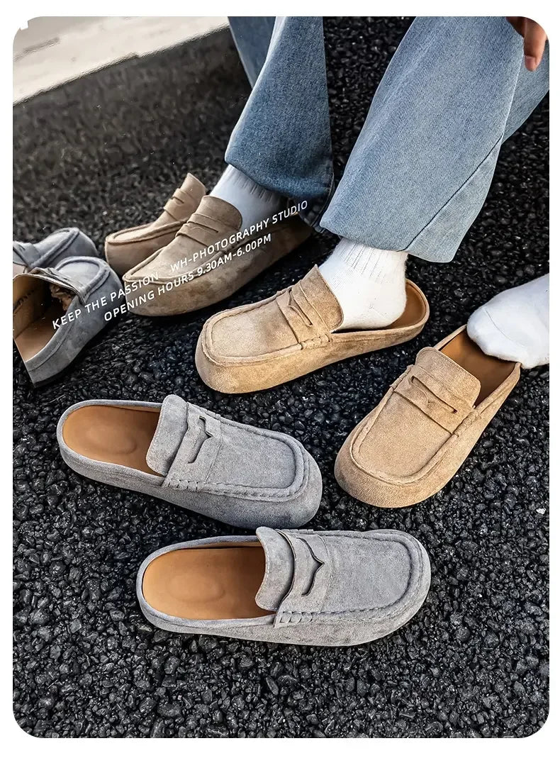 Pantuflas unisex tipo mule antideslizantes para interior y exterior