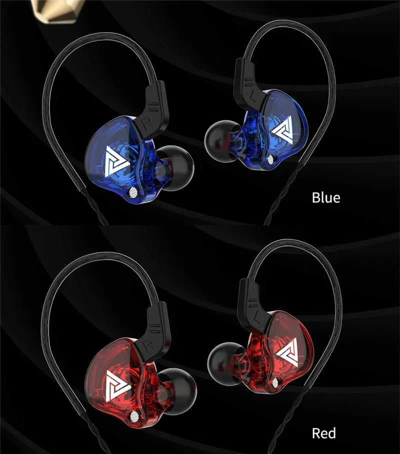 Auriculares intrauditivos originales QKZ AK6, auriculares con 6 unidades de controlador dinámico y micrófono, auriculares estéreo deportivos HIFI con subwoofer, auriculares de monitorización
