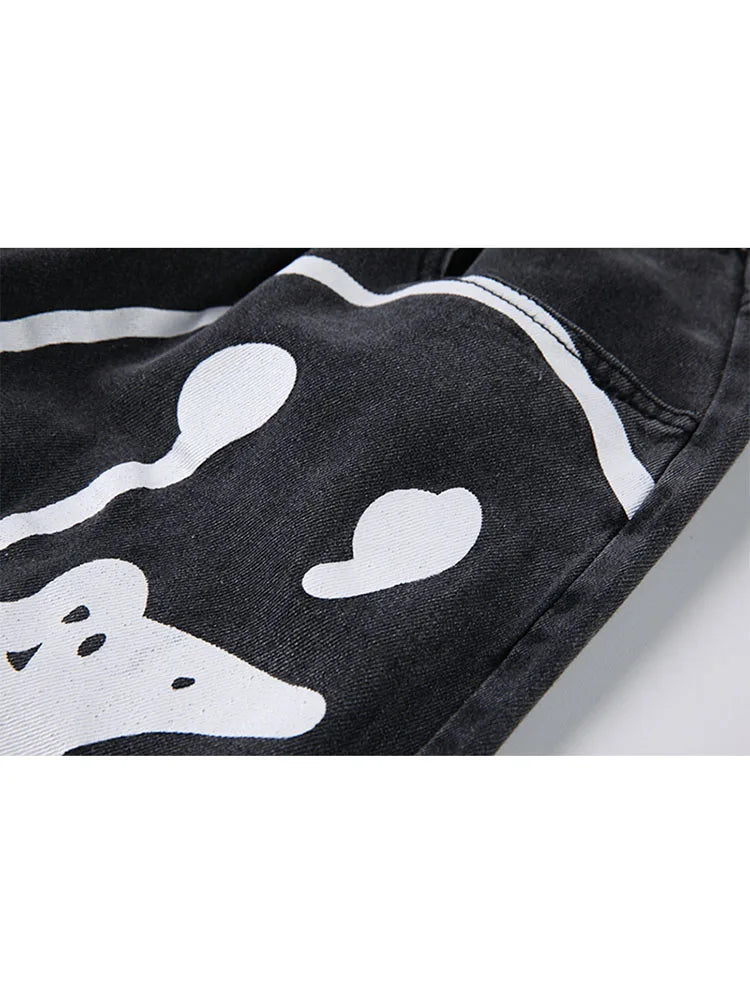 Pantalones Vaqueros Holgados de Pierna Ancha para Mujer, Hip-Hop Informales