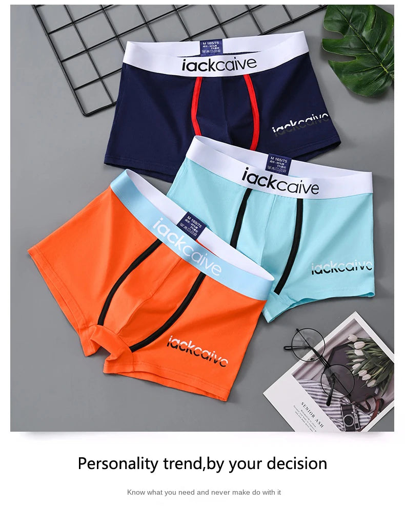 1 Uds. Ropa interior Boxer para hombre, calzoncillos sexis, Boxers de algodón, calzoncillos para hombre, pantalones cortos para hombre, lencería convexa en U, lotes al por mayor
