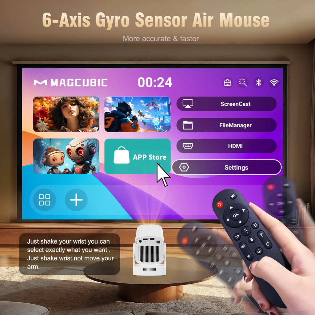 Proyector Magcubic HY310 con enfoque automático, 4K nativo y Android 11