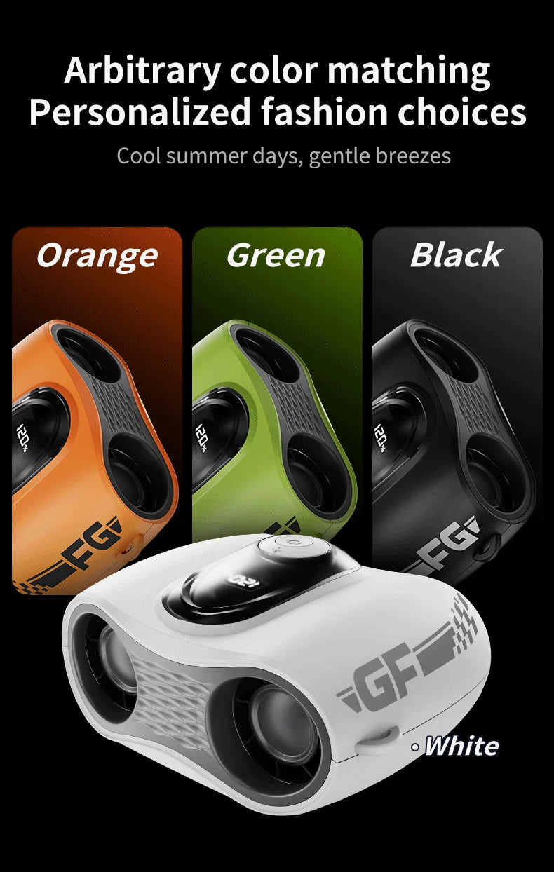 Ventilador Portátil de Cintura, Ventilador de Cuello y Cintura con Doble Flujo de Aire y Pantalla LED de Batería, Mini Ventilador de Mano para Exteriores/Construcción/Escritorio