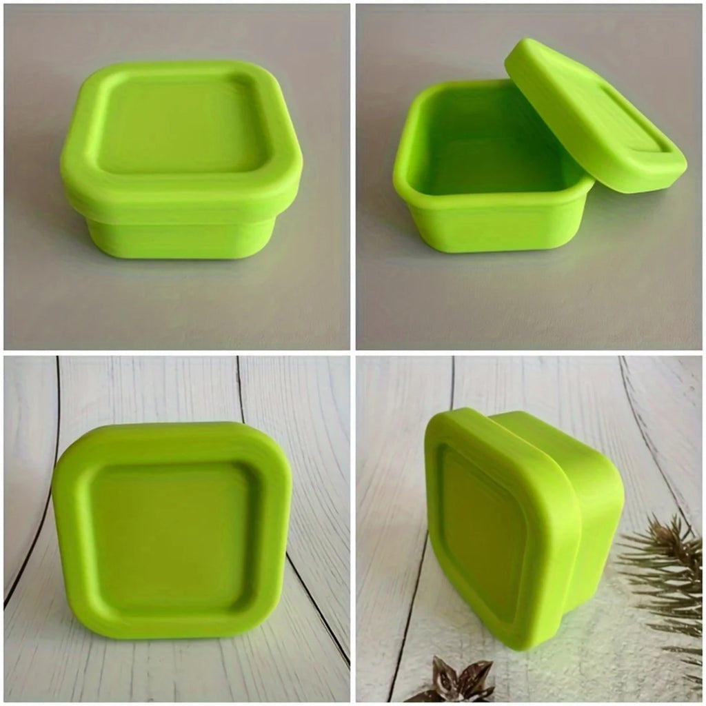 Fiambrera de silicona para niños de 100ml, tazón de comida complementaria, caja de comida complementaria para huevos al vapor, horno microondas