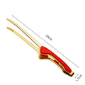 LMETJMA Pinzas para parrilla de acero inoxidable Patelai Pinzas para barbacoa coreanas y japonesas Pinzas para alimentos antideslizantes Pinzas autoportantes para cocina JT502