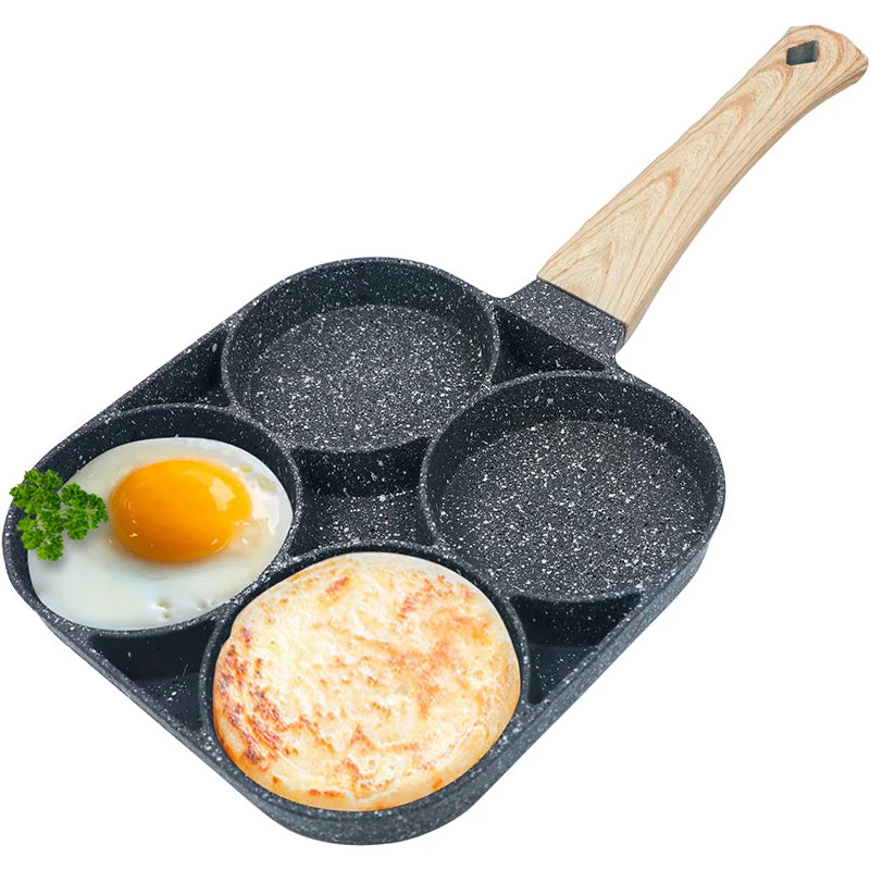 LMETJMA sartén para huevos sartenes antiadherentes para panqueques 4 tazas utensilios de cocina sartén para panqueques sartén para huevos adecuada para estufa de Gas Cocina de Inducción JT87