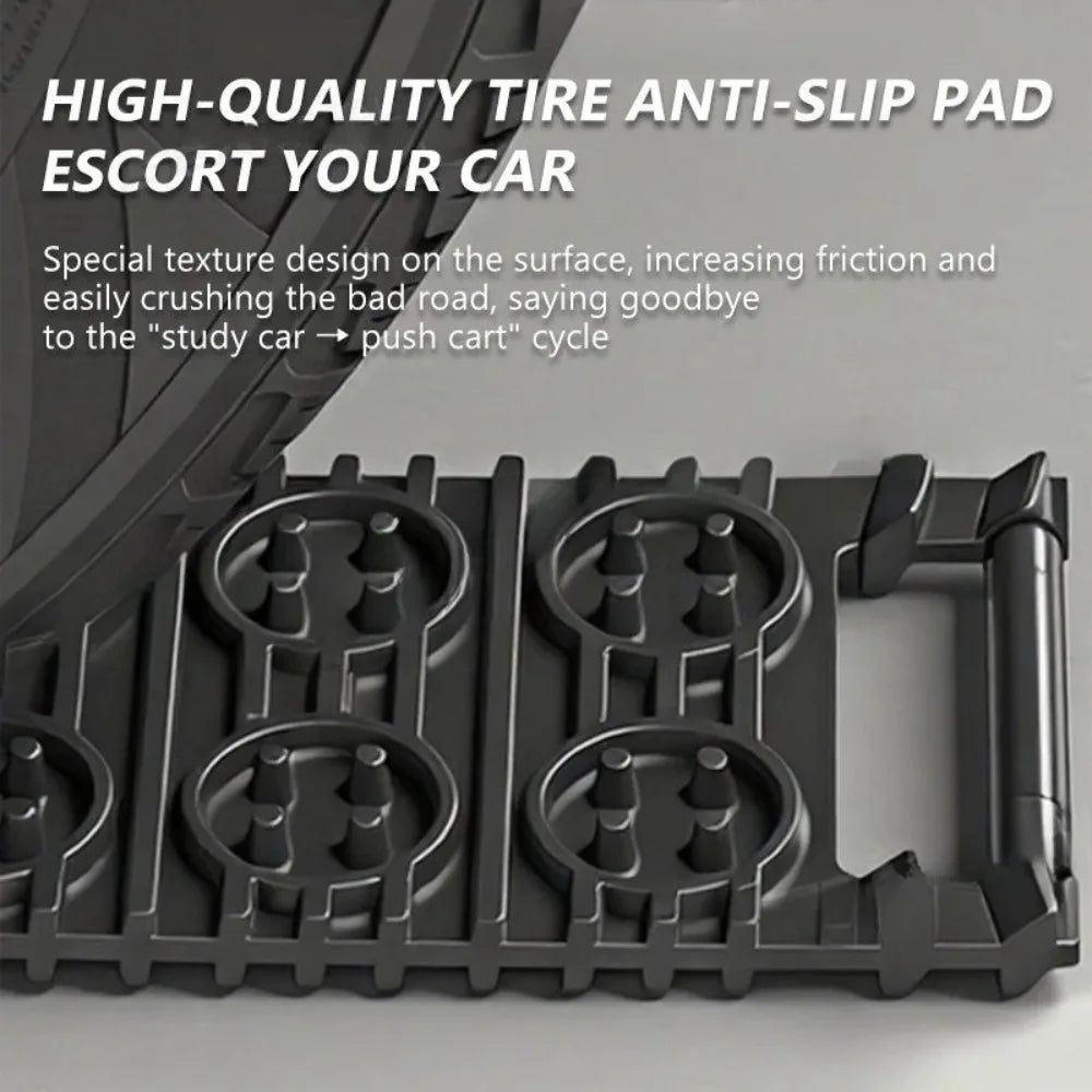 Tabla Antideslizante de Emergencia para Neumáticos de Coche, Placas de Recuperación, Tapete de Tracción, Cadenas para Nieve, Pala, Rampas, Almohadilla, Accesorios Todoterreno