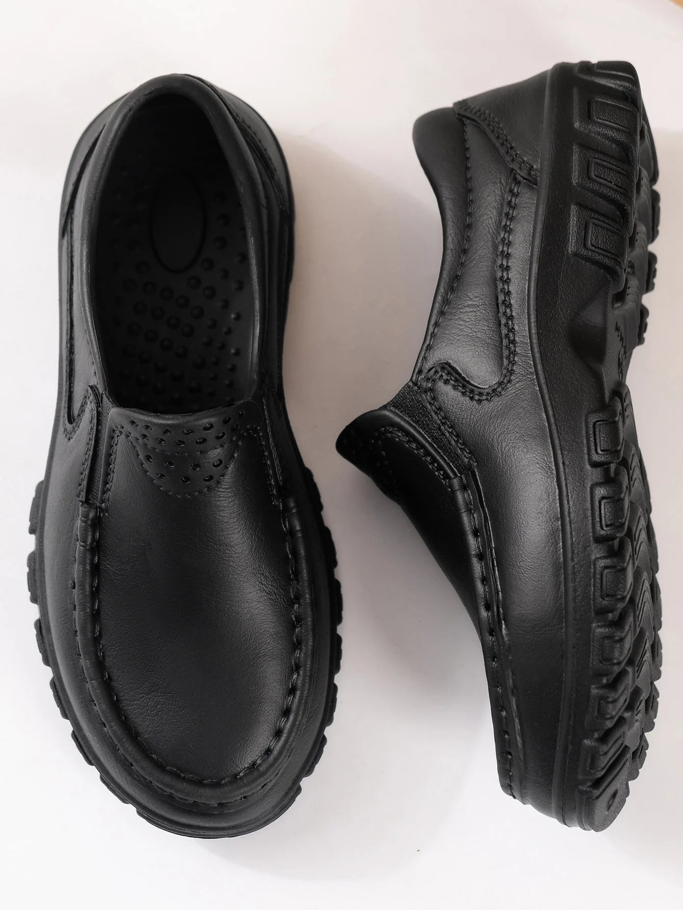 Zapatos informales para hombre, impermeables, antideslizantes, suela gruesa, resistentes al desgaste, transpirables, suela suave, zapatos casuales sin cordones