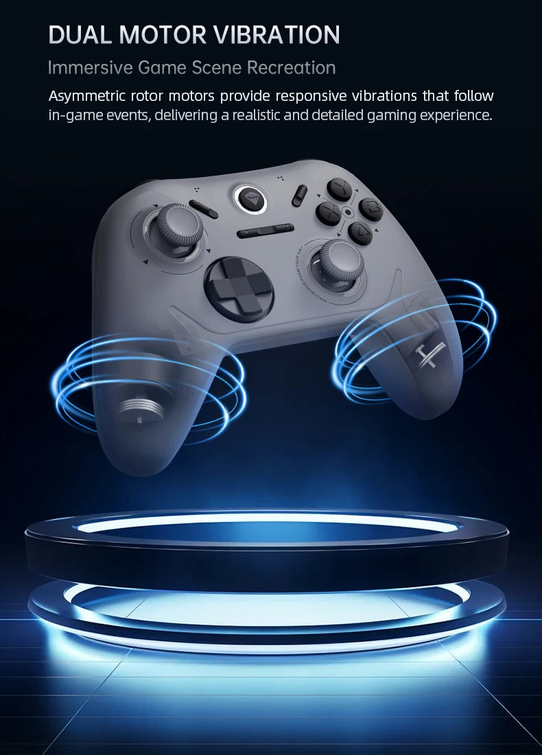 MACHENIKE-controlador inalámbrico G1 para videojuegos, Joystick de disparo de efecto Hall con tasa de orollamiento de 1K para Nintendo Switch, PC, iOS y Android