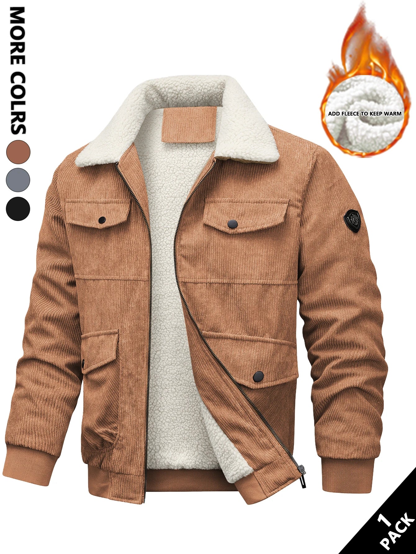Chaqueta de Pana para Hombre | Casual y Versátil