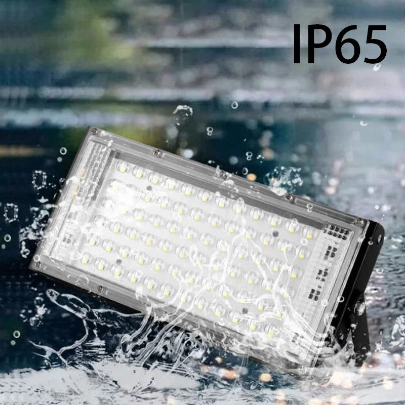 Reflector LED 50W/100W IP65 Impermeable para Jardín, Garaje y Exteriores x4