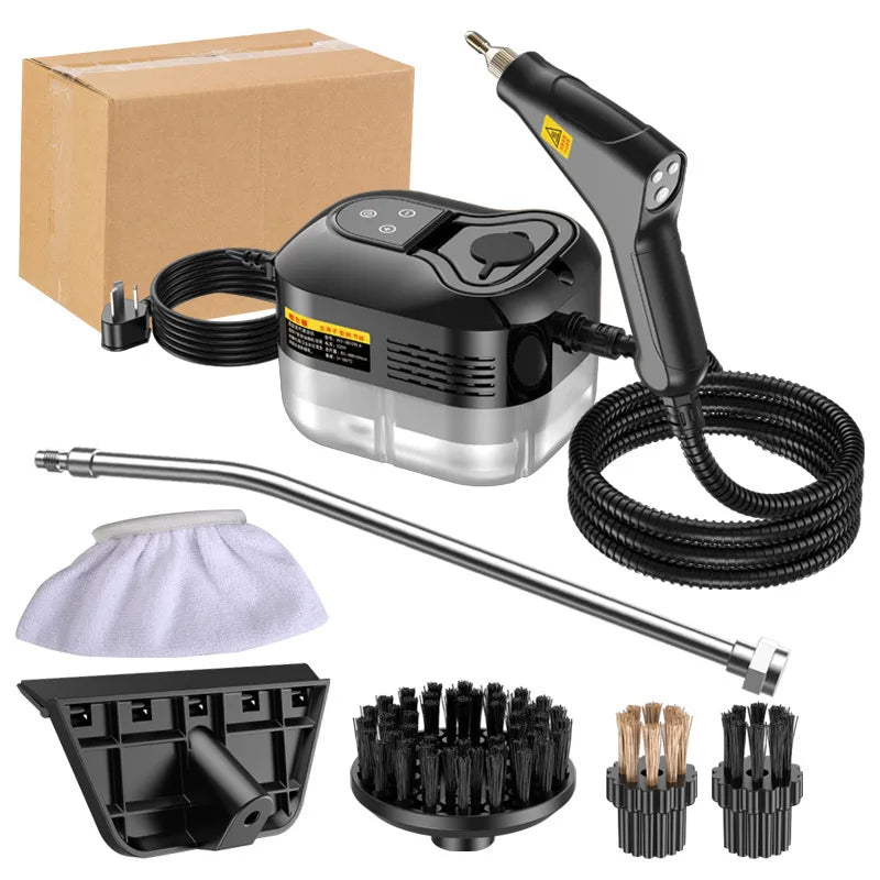 Limpiador a vapor de alta presión portátil, máquina de limpieza doméstica de alta temperatura para cocina, coche, sofá, ventana, azulejos y espejos