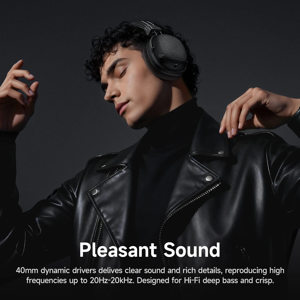 HOCO Retro Auriculares Bluetooth 5.4 Cuero PU HiFi