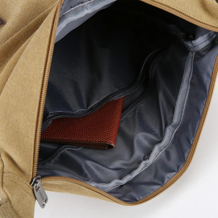 Bolso Bandolera para Hombre con Múltiples Bolsillos para Uso Urbano y Viajes