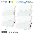 Interruptor táctil inteligente WiFi Tuya/Smart Life para lámparas, 220V-240V, 1-3 vías